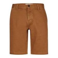 mens tan slim worker chino shorts tan