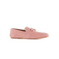 mens house of hounds pink suede plaid loafers pink