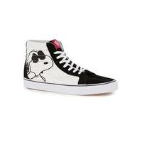 Mens White VANS X PEANUTS SK8 Hi Tops, White