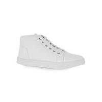 mens white faux leather woven chukka boots white