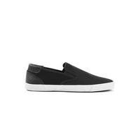 Mens Black Mesh Slip On Sport Shoes, Black