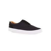 mens black nylon trainers black