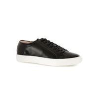 mens black patent leather printed trainers black