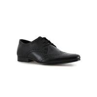 mens black leather brisk derby brogues black