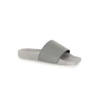 Mens Grey Rubber Slider Sandals, Grey