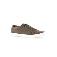 mens grey faux suede trainers grey