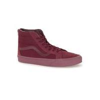 mens multi vans red sk8 hi trainers multi