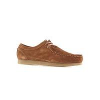Mens Brown Tan Suede Lace Up Shoes, Brown