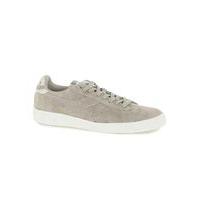 Mens DIADORA Grey Leather Trainers, Grey