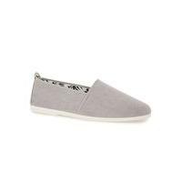 mens flossy grey plimsolls grey