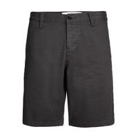 mens black slim worker chino shorts black