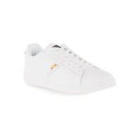 Mens ELLESSE White Leather Tennis Trainers, White