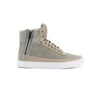 Mens Brown CRIMINAL DAMAGE Catana Stone Hi Tops, Brown