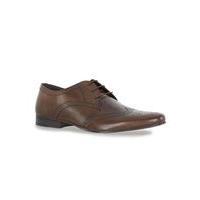 Mens Brown Leather Brisk Derby Brogues, Brown