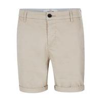 Mens Stone Stretch Skinny Chino Shorts, Stone