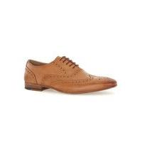 Mens Brown Tan Leather Oxford Brogues, Brown