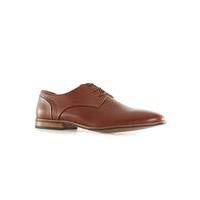 Mens Brown Tan Leather Derby Shoes, Brown