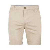 mens stone stretch skinny fit chino shorts stone