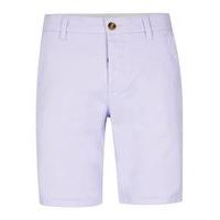 Mens Purple Lilac Stretch Skinny Chino Shorts, Purple