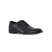 Mens Black Leather Throne Brogues, Black