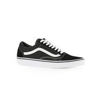 Mens VANS Black and White Old Skool Trainers, Black