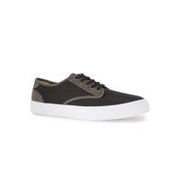 mens grey canvas trainers grey