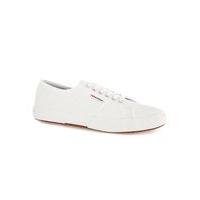 Mens SUPERGA White Leather Trainers, White