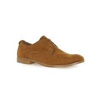 Mens Brown Beige Faux Suede Desert Shoes, Brown