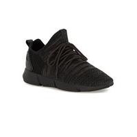 Mens Cortica Infinity 2.0 Black Canvas Trainers, Black