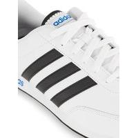 Mens adidas White and Black Stripe V Racer Trainers, White