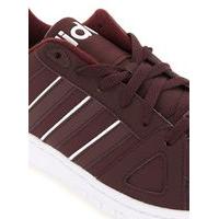 Mens adidas Red Hoops Team Trainers, Red