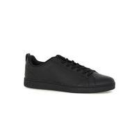 Mens adidas Black Perforated Advantage Clean Trainers, Black