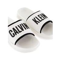 Mens CALVIN KLEIN White Sliders, White