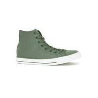 Mens Green CONVERSE Khaki Hi Top Trainers, Green