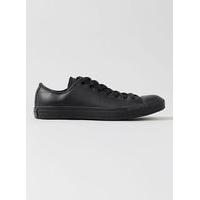 Mens CONVERSE Black Leather Trainers, Black