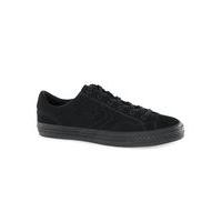 mens converse black star player suede trainers black