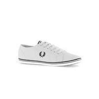 Mens FRED PERRY Grey Twill Plimsolls, Grey