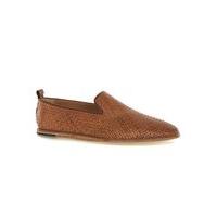 mens brown hudson london ipanema woven slip on shoes brown