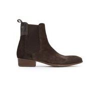 Mens HUDSON LONDON Brown Suede Chelsea Boots, Brown