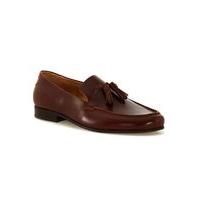 Mens HUDSON LONDON Brown High Shine Tassel Loafers, Brown