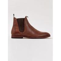 mens brown hudson london tan leather chelsea boots brown