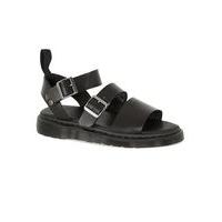Mens DR MARTENS Black Leather Gryphon Sandals, Black