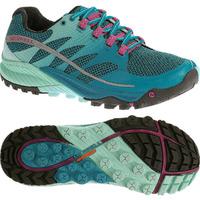 Merrell All Out Charge Ladies Running Shoes SS16 - Blue/Green, 8 UK