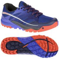 merrell all out charge ladies running shoes blueorange 8 uk