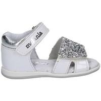 melania me0802a7ec sandalo velcro kid bianco mens sandals in white