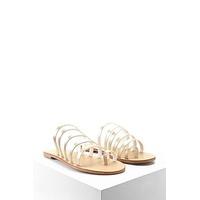 Metallic Toe Ring Sandals