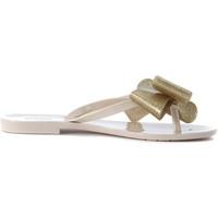 Melissa Harmonic beige golden bow slipper women\'s Sandals in BEIGE