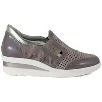 Melluso Walk Slip ON Vernice women\'s Slip-ons (Shoes) in Brown