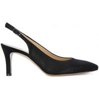 melluso decollette nero womens court shoes in black