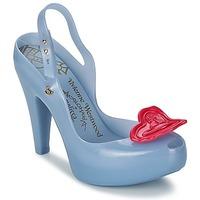 melissa vw ultragirl heel womens court shoes in blue